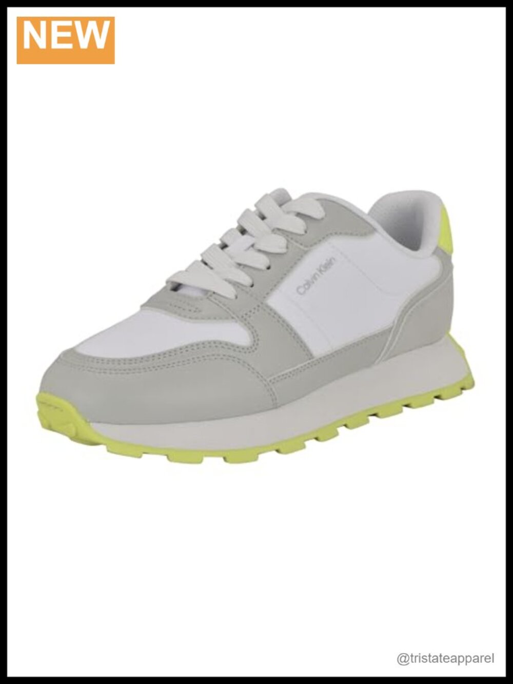 Calvin Klein Tulay Faux Leather Lace-Up Sneakers